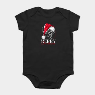 Funny Labrador Retriever Santa Merry Christmas dog lab mom Baby Bodysuit